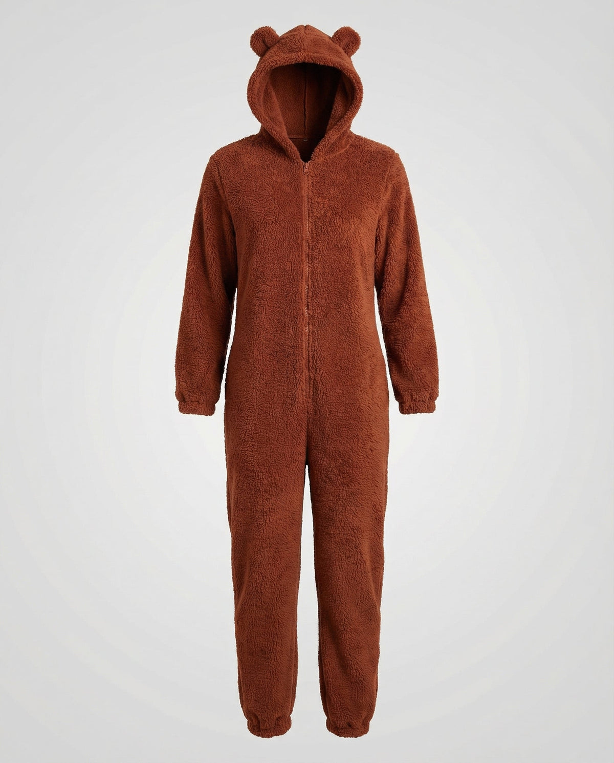 Damen-Teddyfleece-Overall mit Kapuze