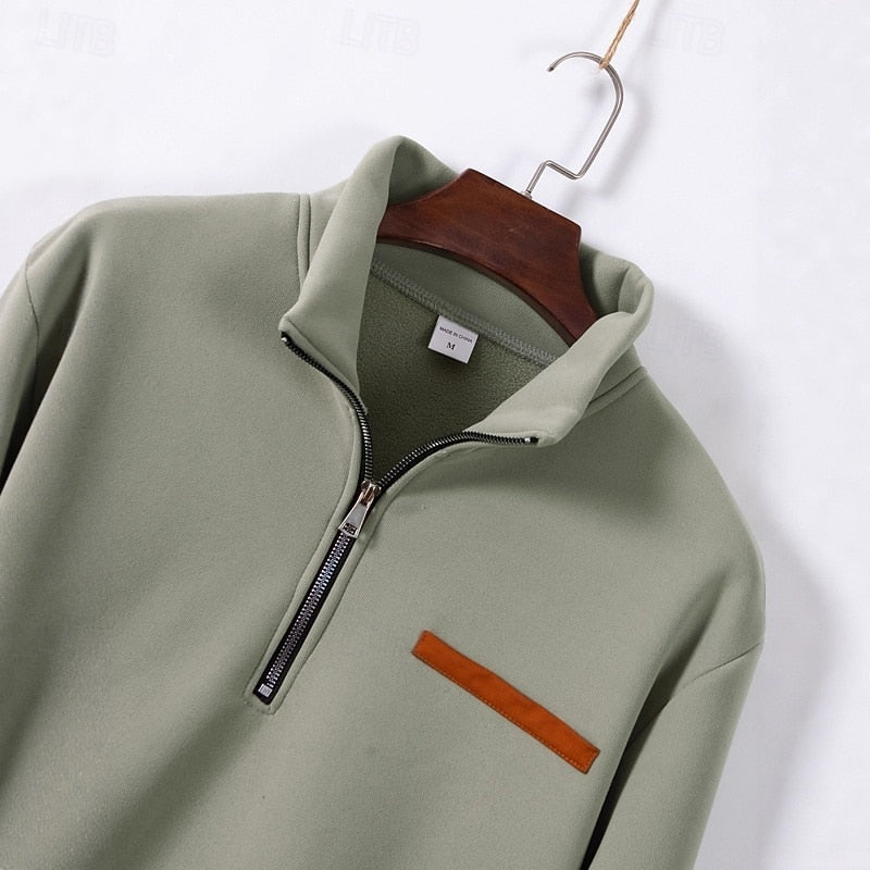 Eleganter Quarter-Zip-Pullover