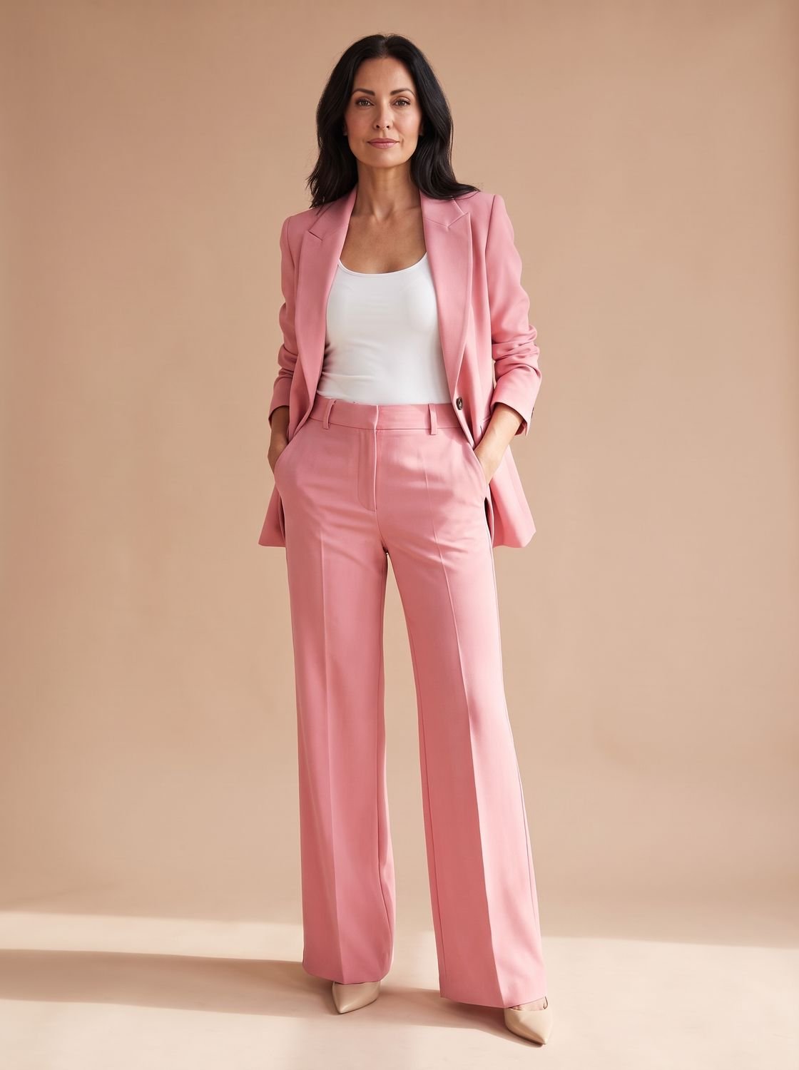 Eleganter zweiteiliger Damen-Hosenanzug mit Blazer