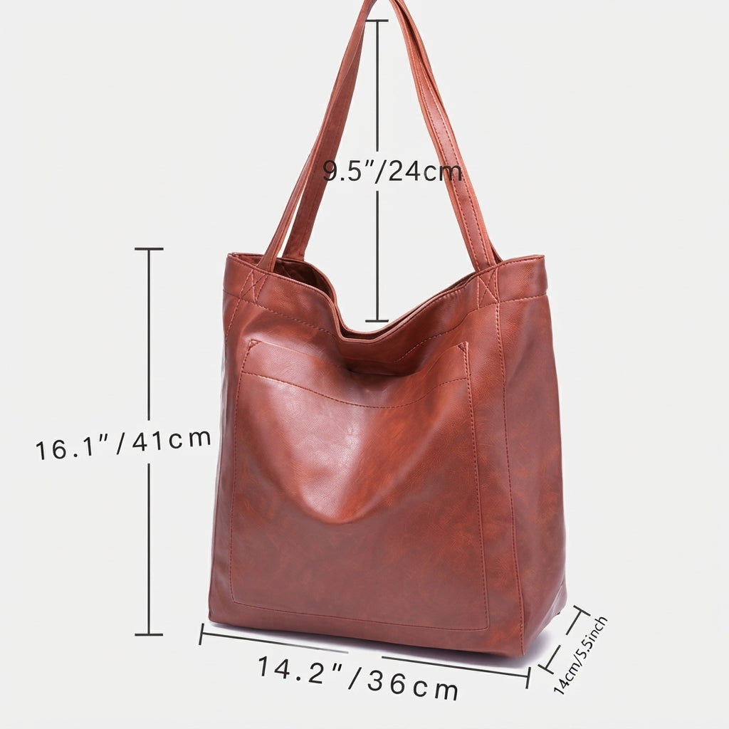Klassische braune Damenhandtasche