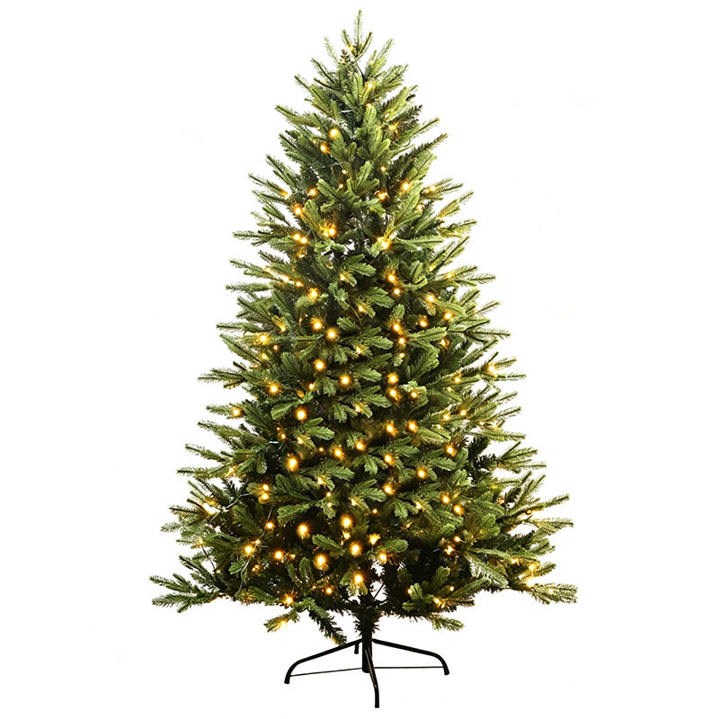 Künstlicher Weihnachtsbaum mit LED-Beleuchtung, 120–300 cm
