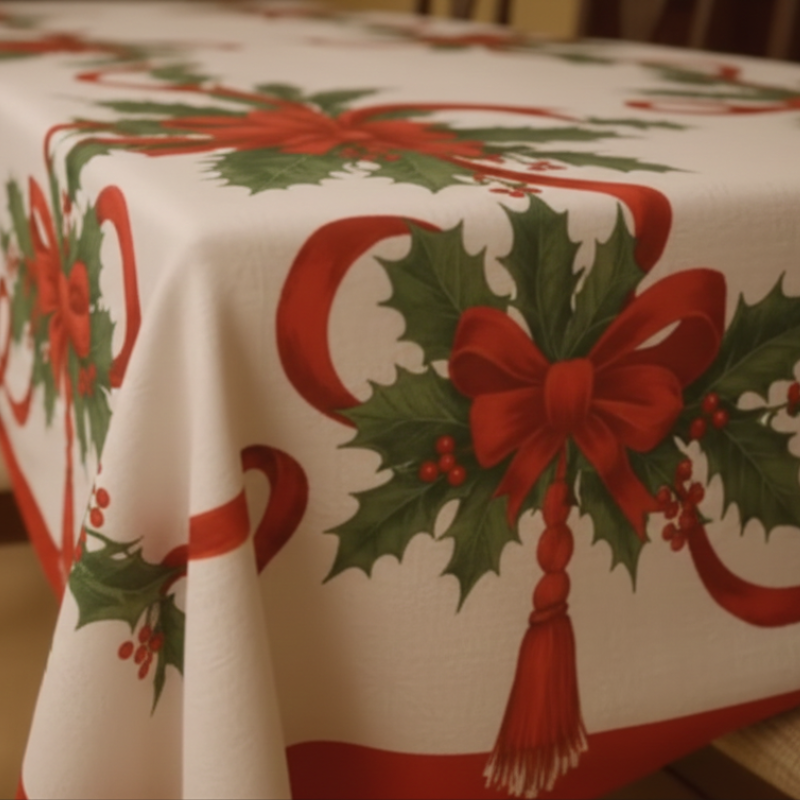 Langlebige rechteckige Weihnachtstischdecke