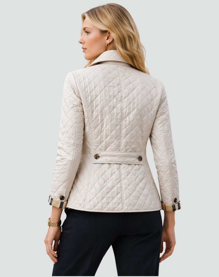 Leichte Damen-Steppjacke für die Übergangszeit mit Knopfleiste