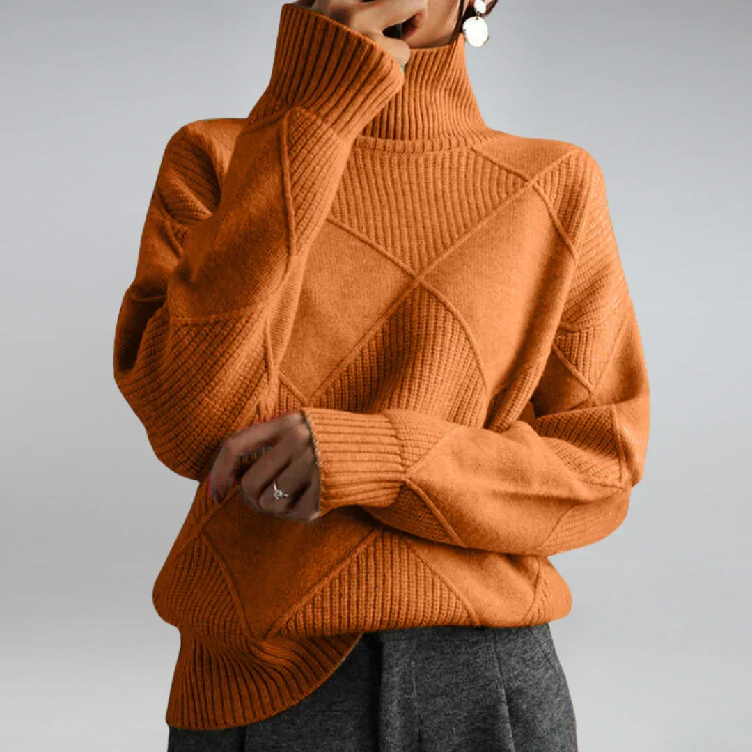 Luxuriöser Damen-Rollkragenpullover aus Kaschmir – weicher und warmer Winterpullover
