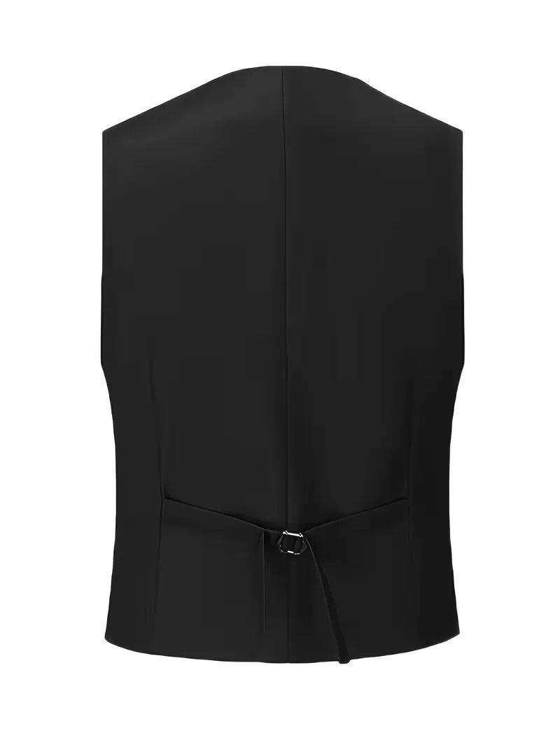 3-teiliger Slim-Fit-Herrenanzug mit zweireihiger Weste