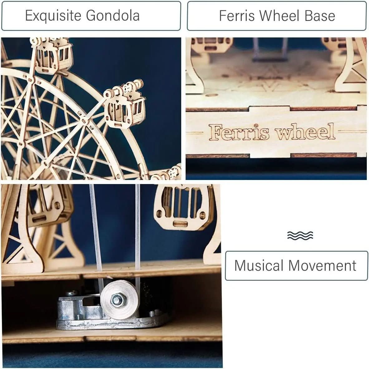 3D-Holzmodellbausatz Riesenrad, 232-teilig