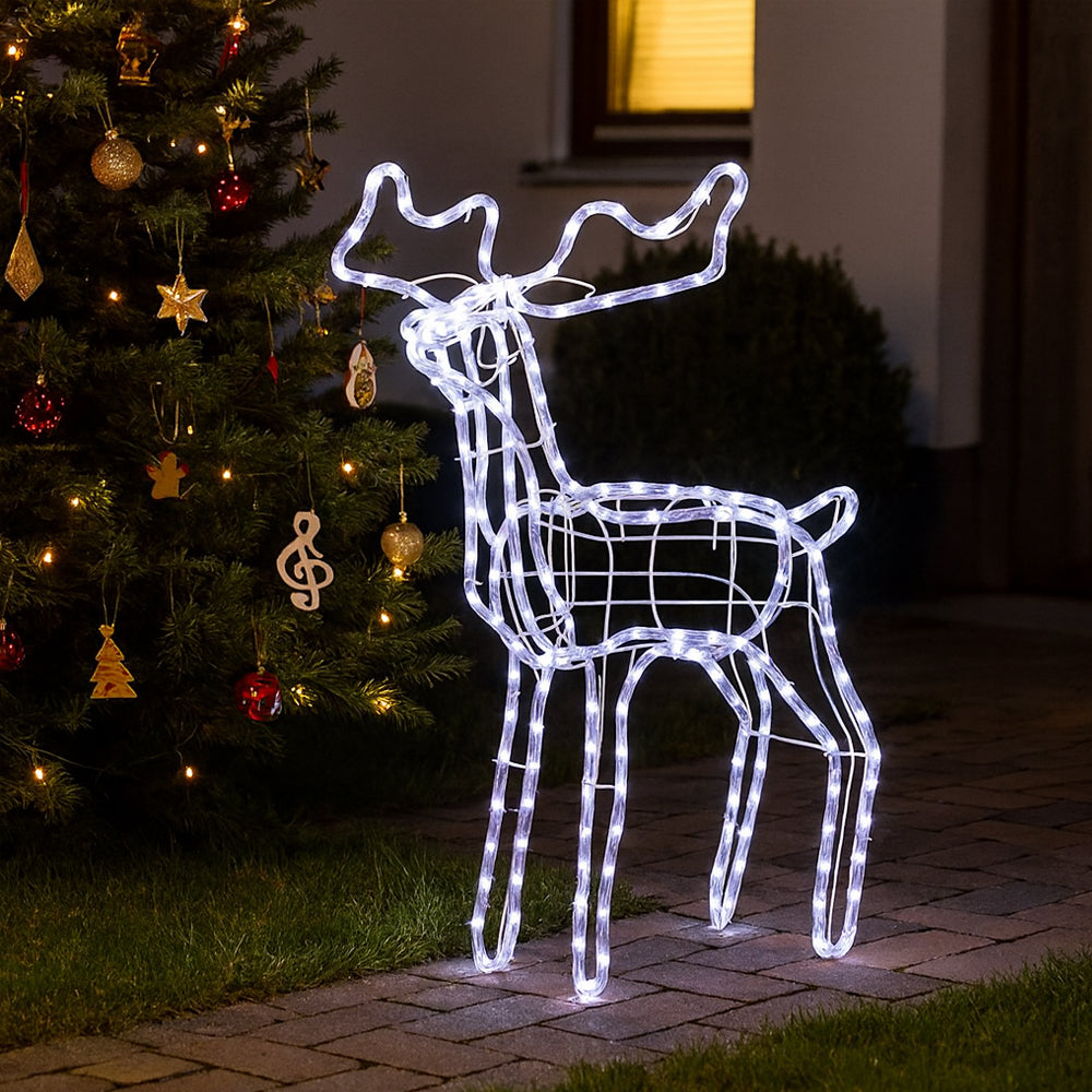 Acryl-Rentier mit LED-Beleuchtung – Höhe 74 cm