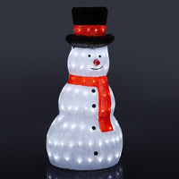 Acryl-Schneemann – Höhe 80 cm mit LED-Beleuchtung