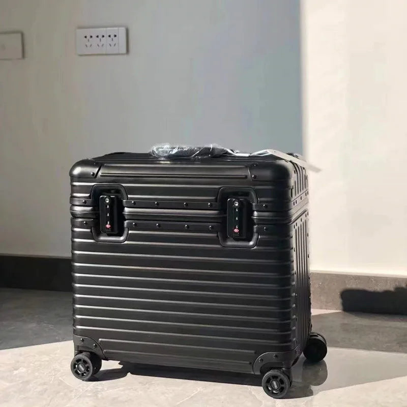 Aluminium-Magnesium-Hartschalenkoffer mit 360°-Rollen