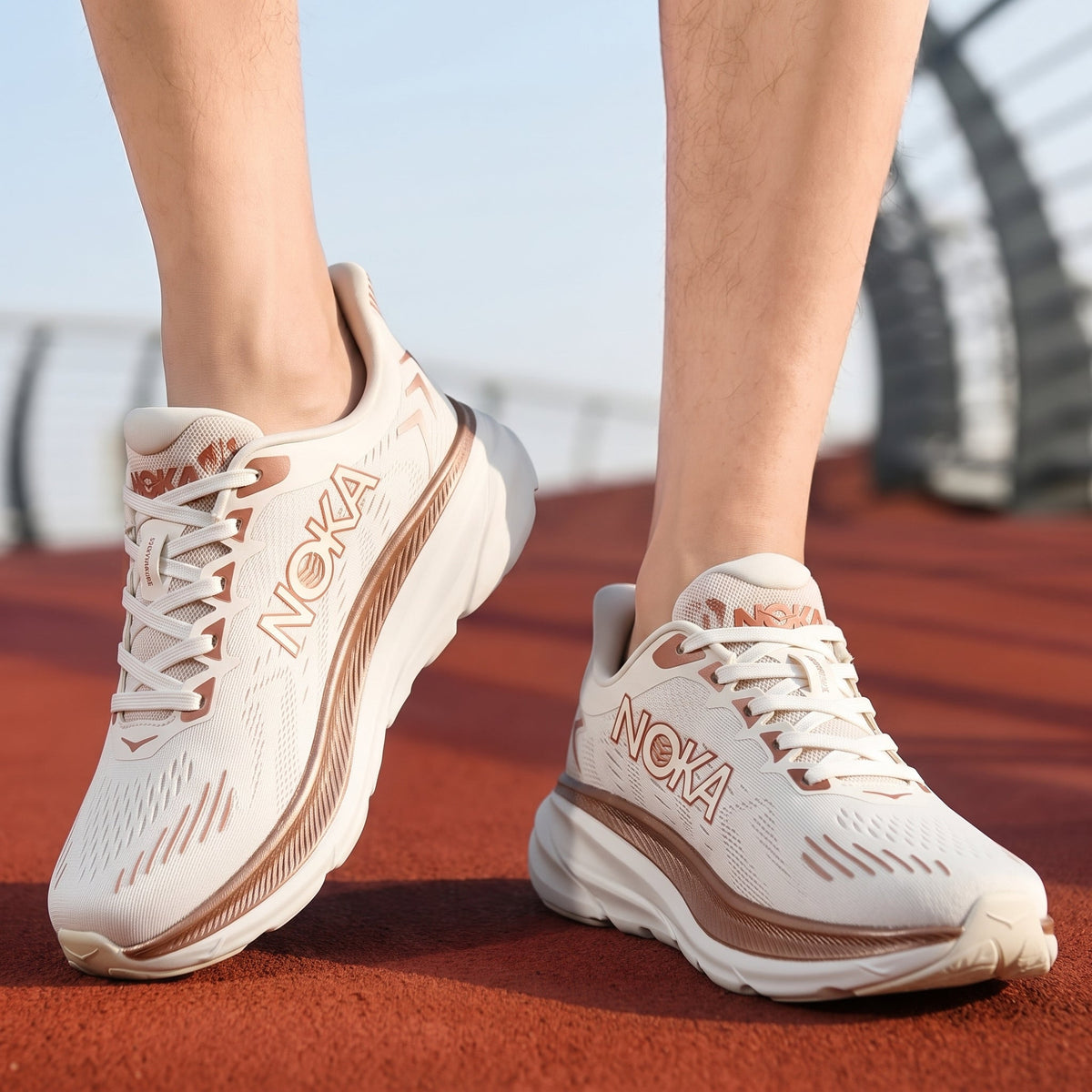Atmungsaktive, leichte Herren-Laufschuhe mit Flyknit-Obermaterial und Gummisohle für Frühling und Herbst