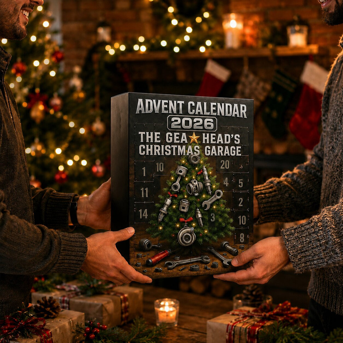 Autoteile-Adventskalender 2026 – 24-Tage-Werkstatt-Countdown mit Werkzeug- und Werkstattmotiven