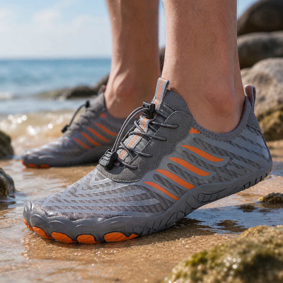 Barfuß-Wasserschuhe – schnelltrocknende, rutschfeste Strandschuhe