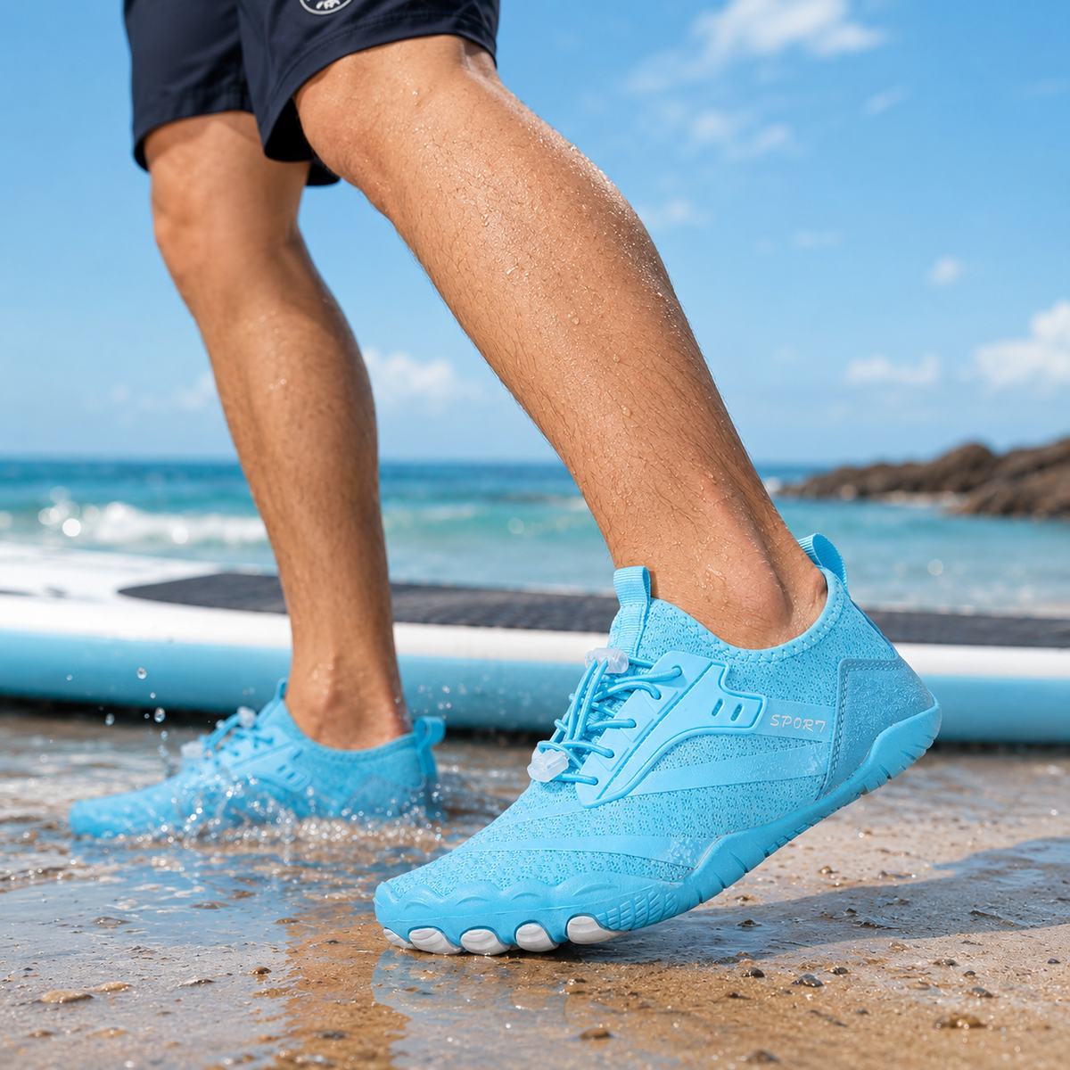 Barfuß-Wasserschuhe – schnelltrocknende, rutschfeste Strandschuhe