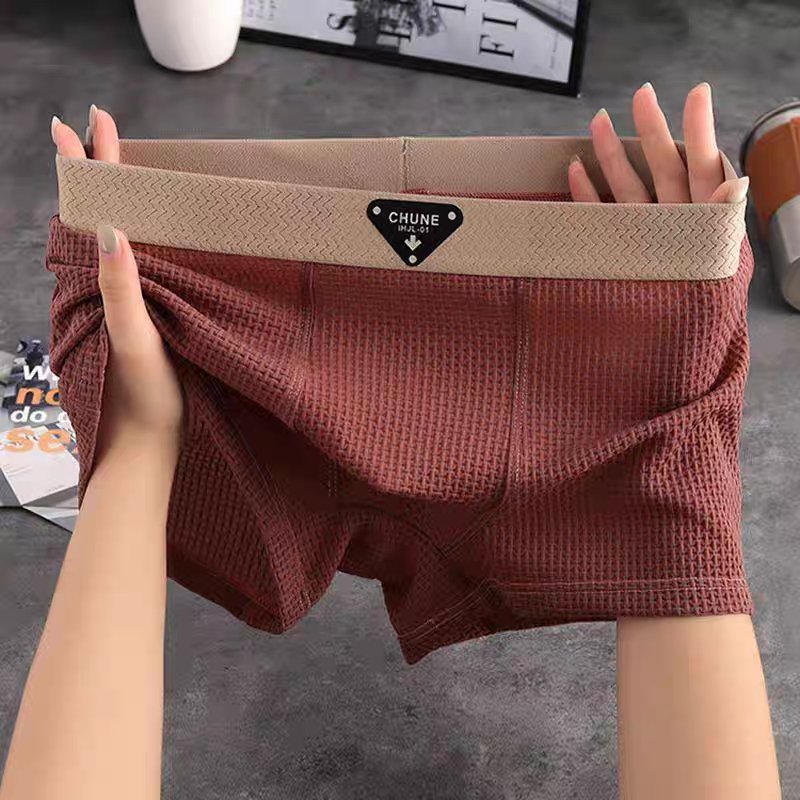 Bequeme Herren-Boxershorts mit Waffelstruktur