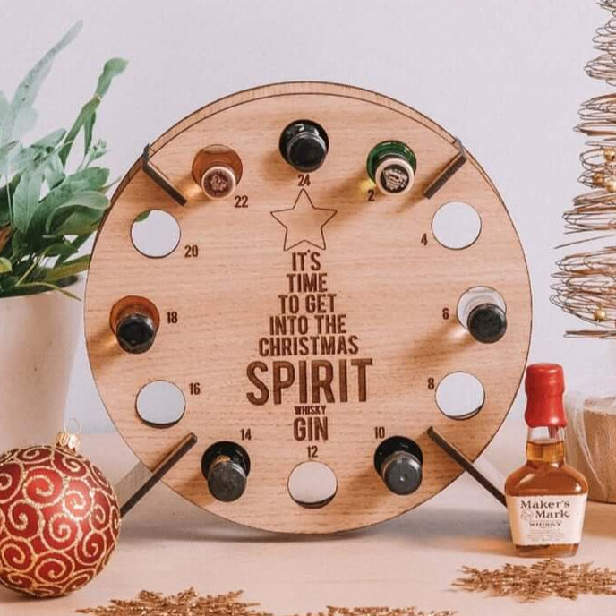 Bier-Adventskalender aus Holz 2026 – 24-Tage-Weihnachts-Countdown-Kalender