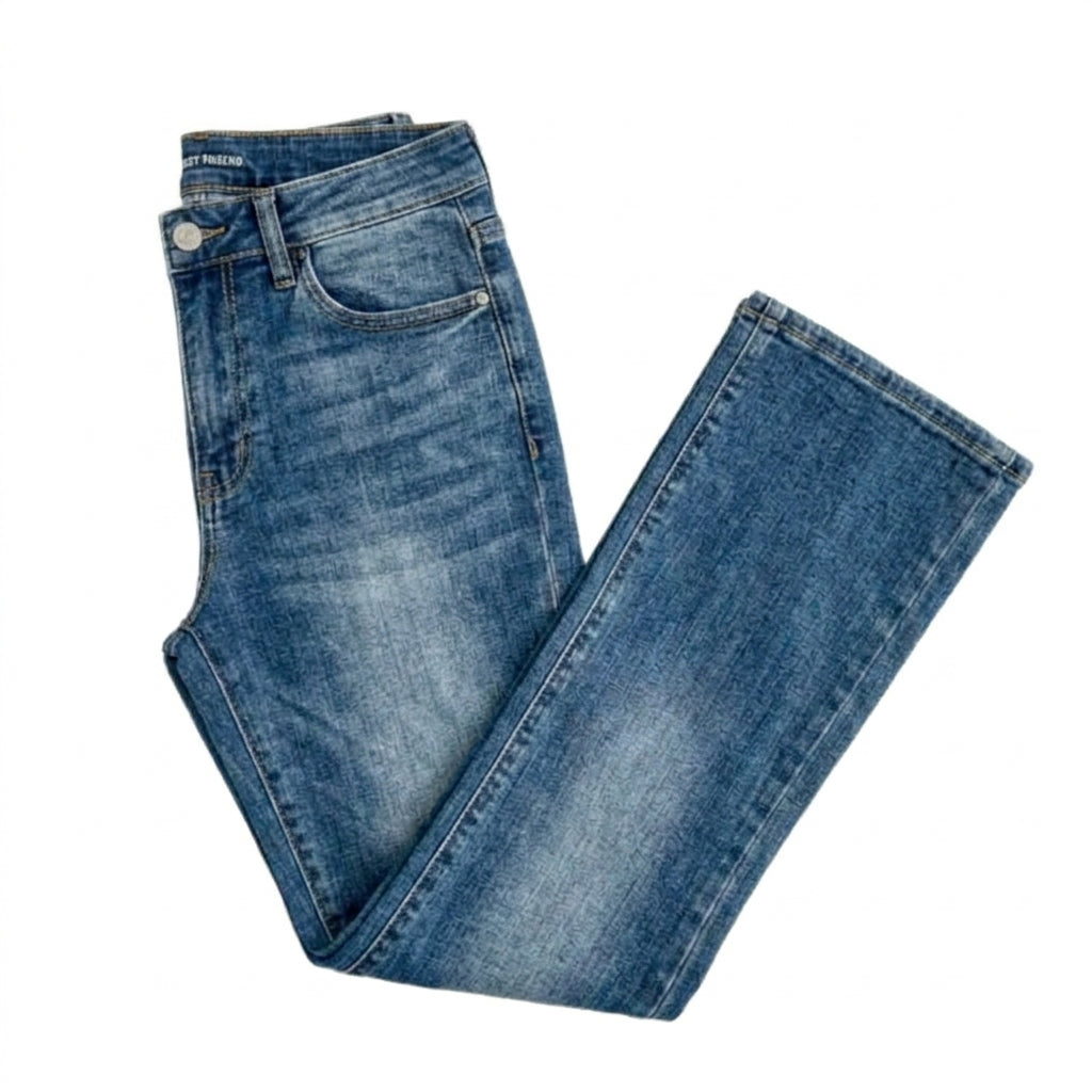 Bootcut-Jeans mit Bauch-weg-Effekt