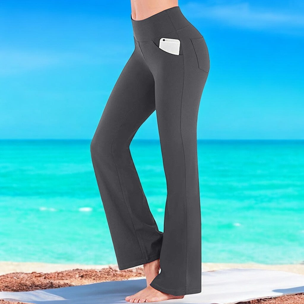 Bootcut-Yoga-Schlaghose für Damen