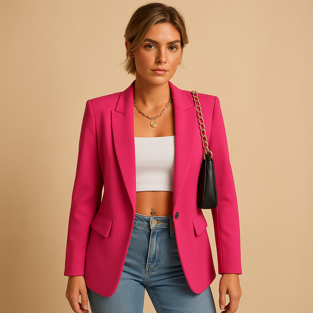 Damen-Einknopf-Blazer