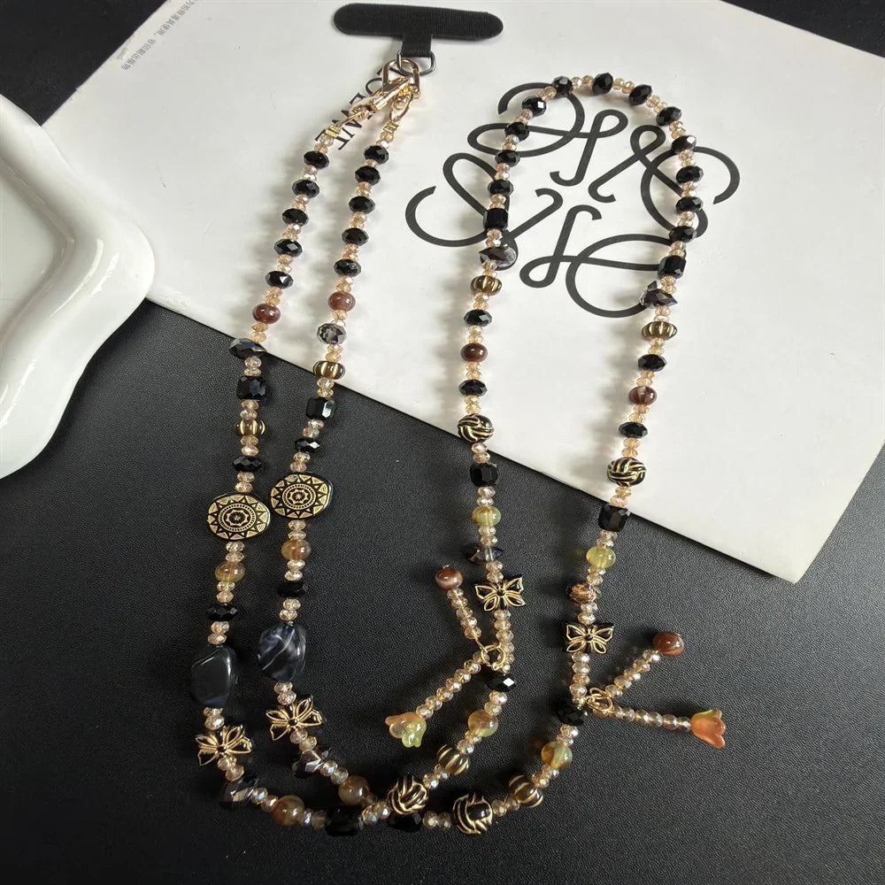 Damen-Handykette mit Boho-Perlen zum Umhängen