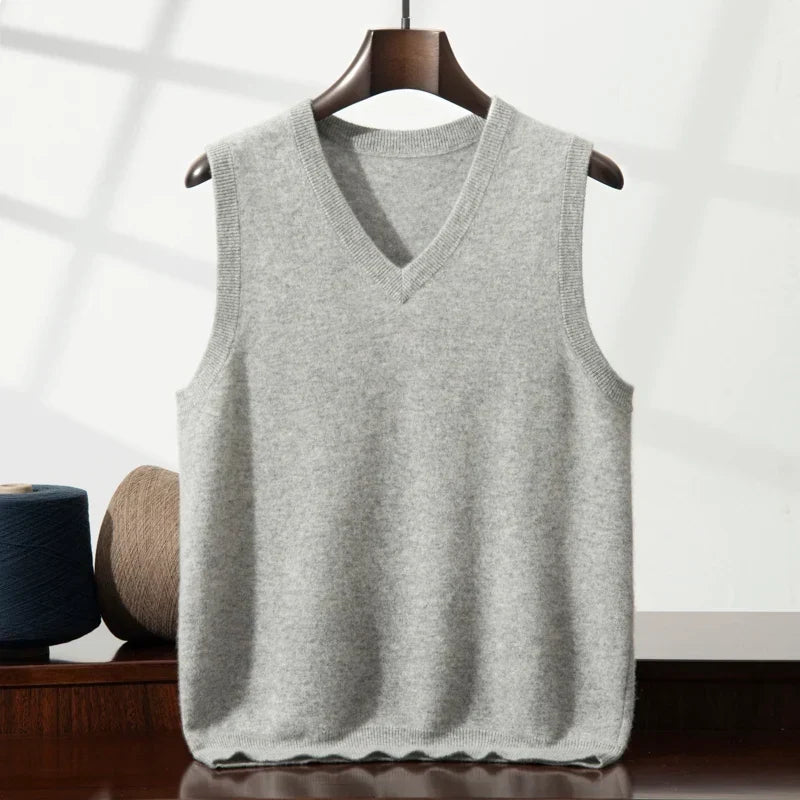 Damen-Kaschmir-Pullunder – weicher Strick