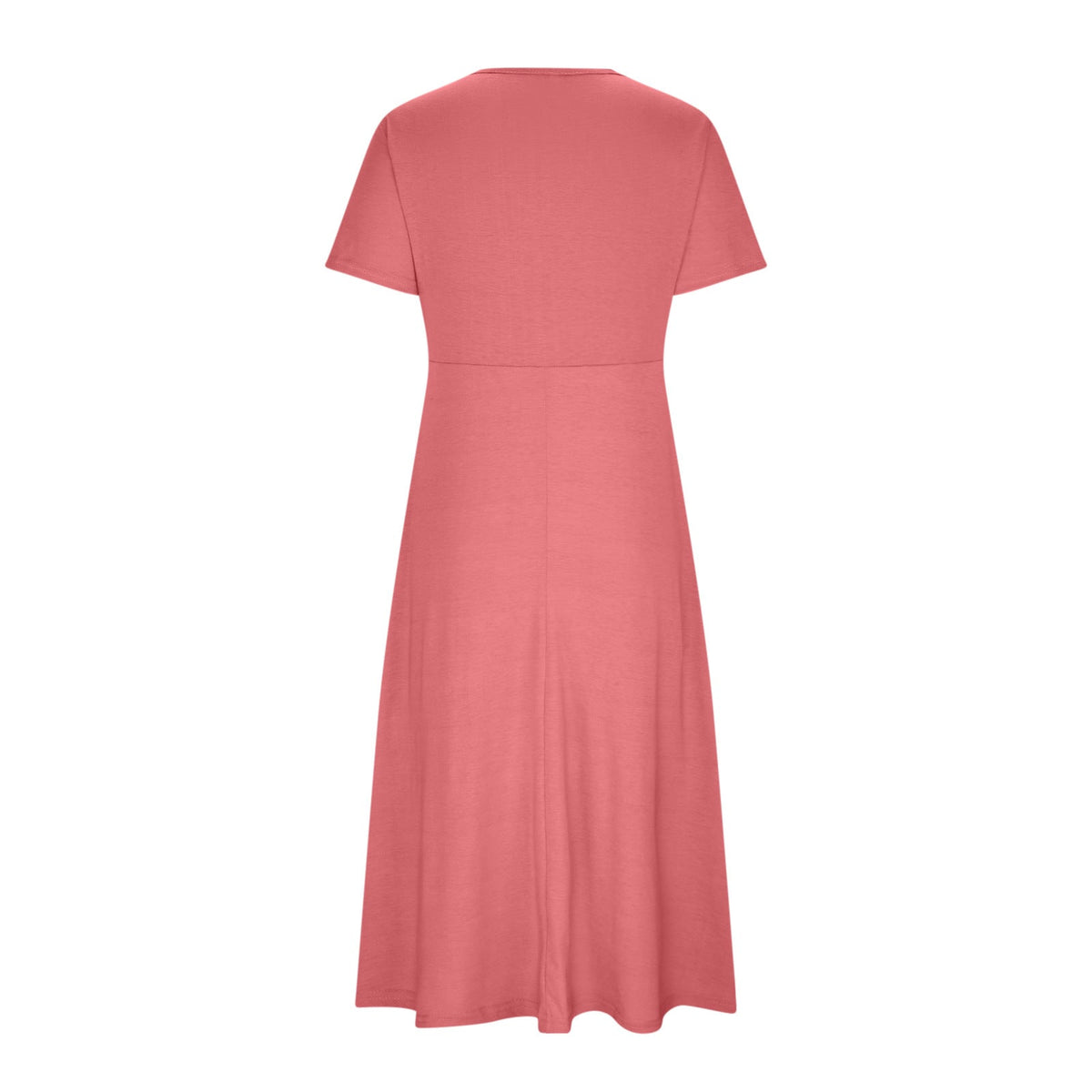Damen-Midikleid in A-Linie mit V-Ausschnitt