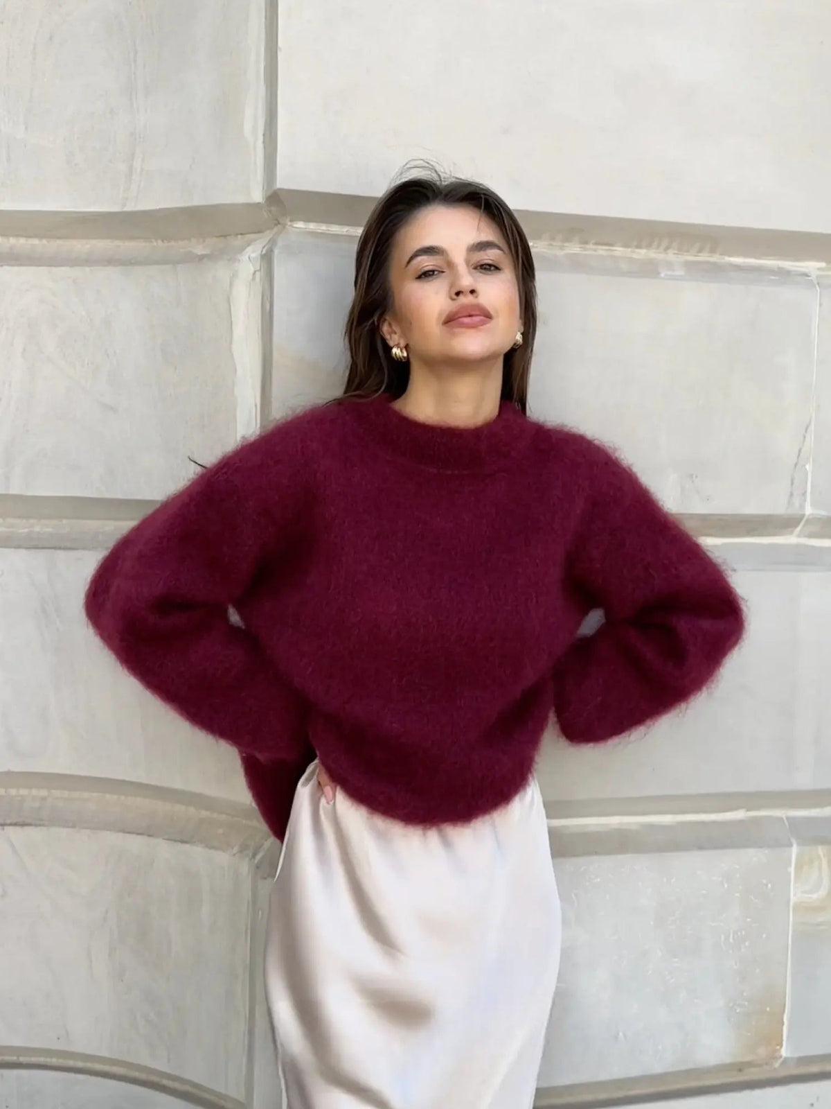 Damen-Mohairpullover – Weicher, flauschiger Strickpullover & Wollpullover