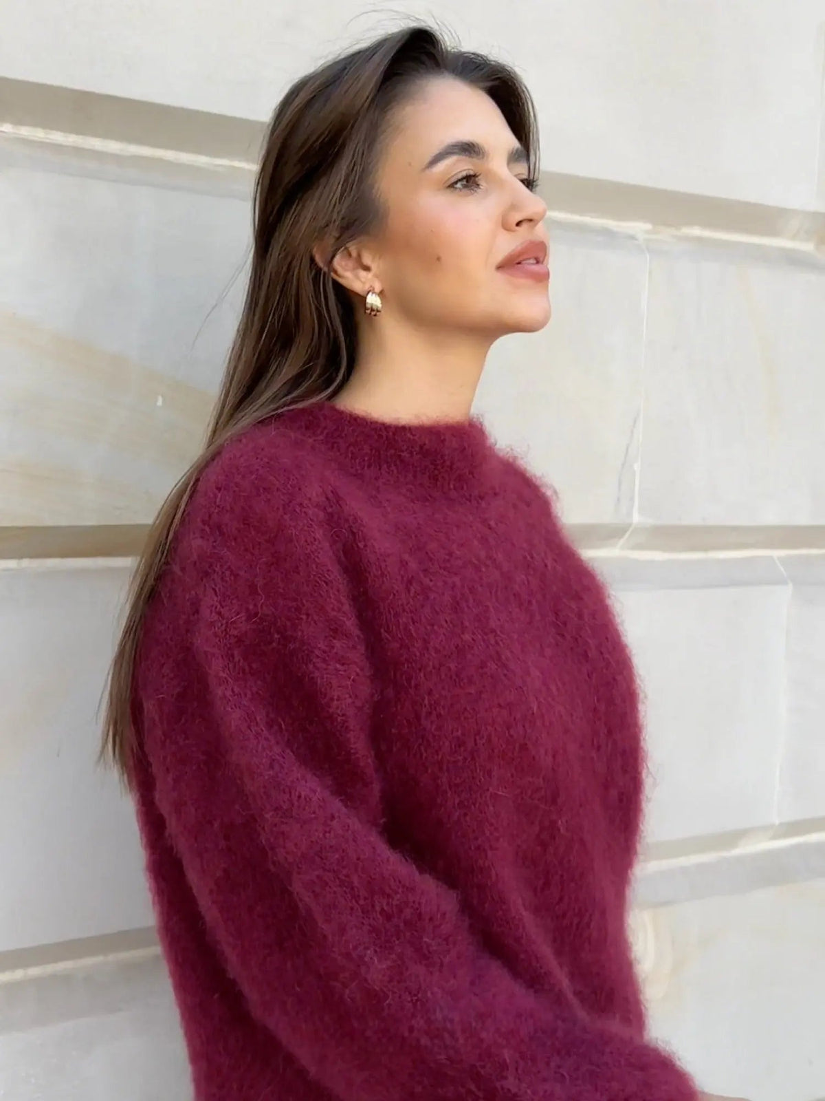 Damen-Mohairpullover – Weicher, flauschiger Strickpullover & Wollpullover