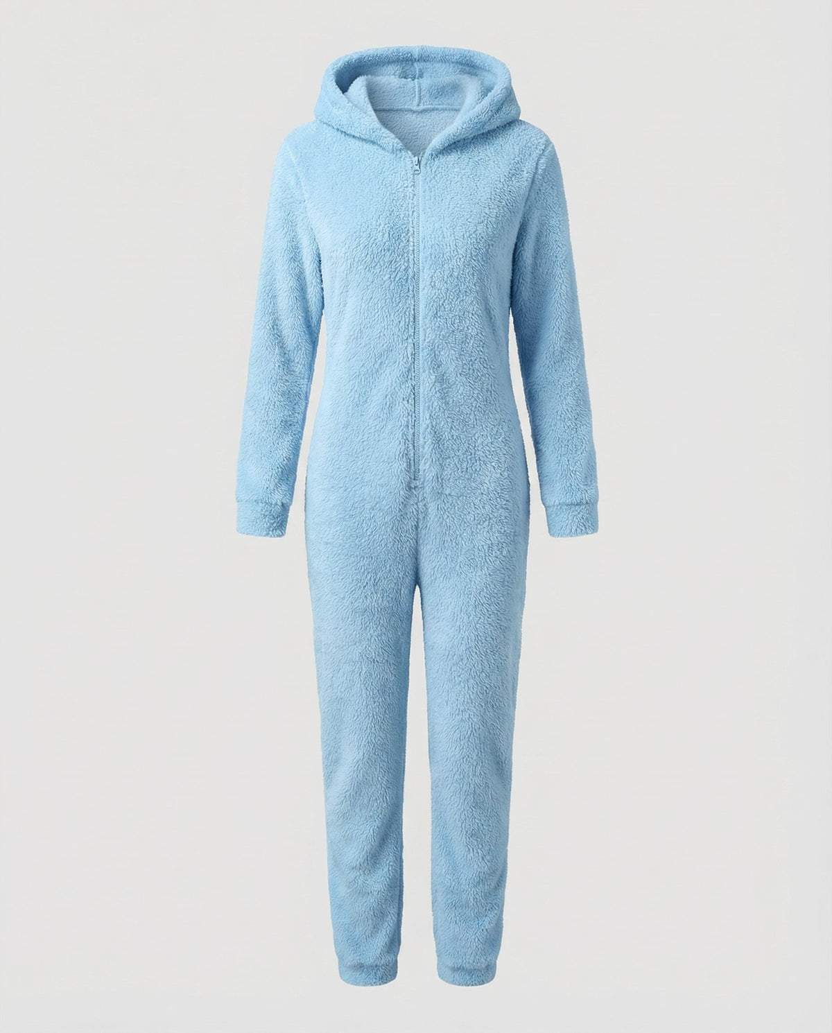 Damen-Teddyfleece-Overall mit Kapuze