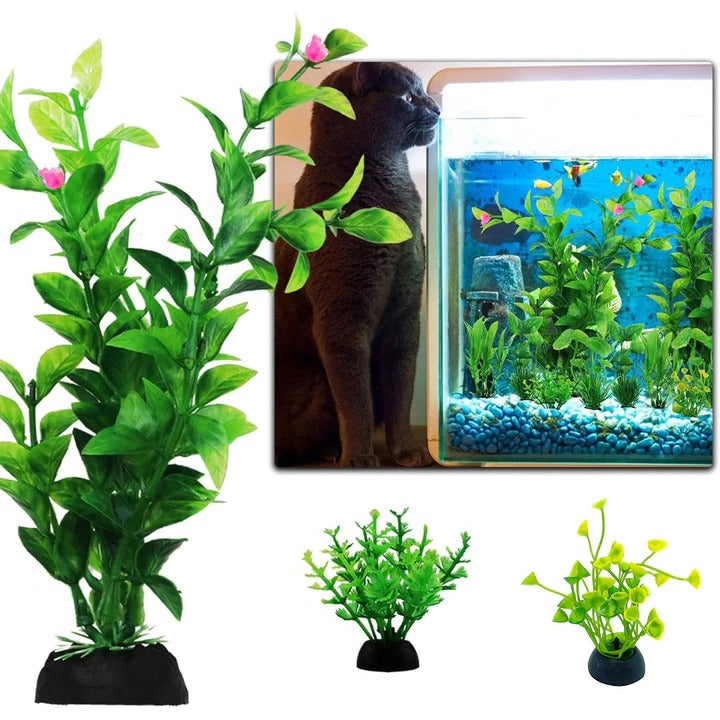 Dekorative künstliche Aquarienpflanzen, 10er-Set
