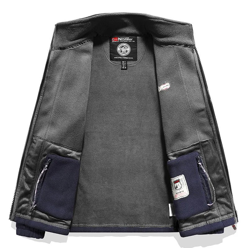 Dicke Polar-Fleecejacke für Herren – warm & robust