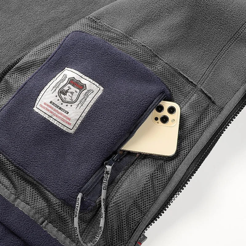 Dicke Polar-Fleecejacke für Herren – warm & robust