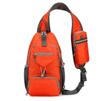 Diebstahlsicherer, wasserdichter Sling-Rucksack mit vielen Taschen – leichte Crossbody-Reisetasche