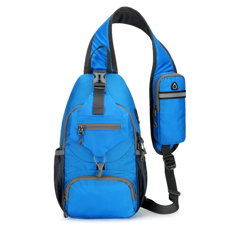 Diebstahlsicherer, wasserdichter Sling-Rucksack mit vielen Taschen – leichte Crossbody-Reisetasche