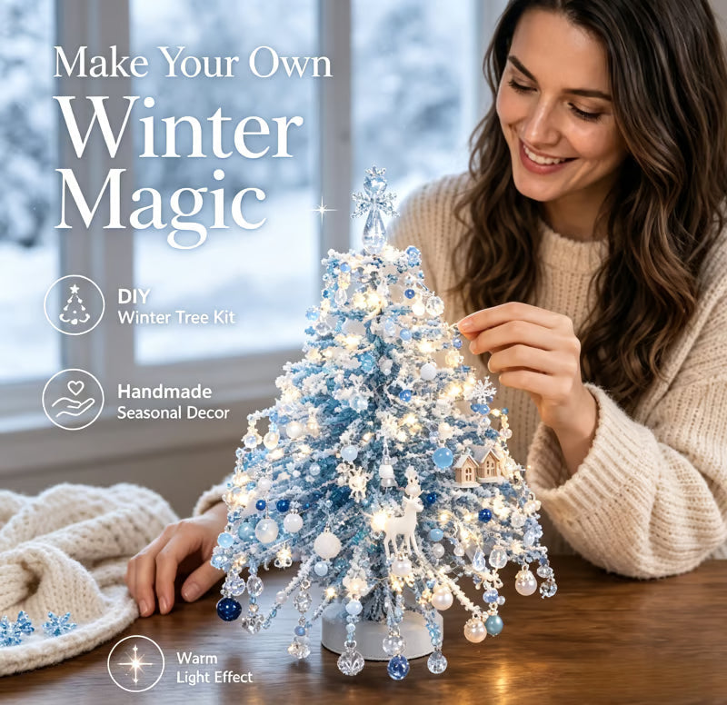 DIY-Bastelset für Perlen-Weihnachtsbaum – glitzernde Weihnachtsdekoration zum Selbermachen