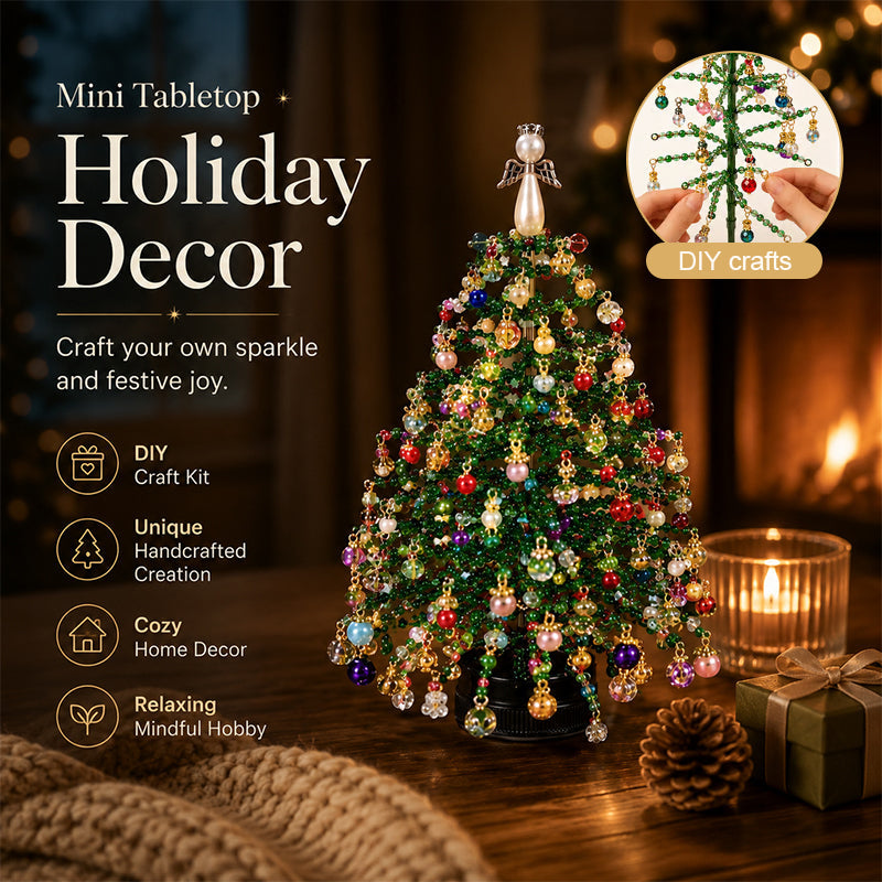 DIY-Bastelset für Perlen-Weihnachtsbaum – glitzernde Weihnachtsdekoration zum Selbermachen