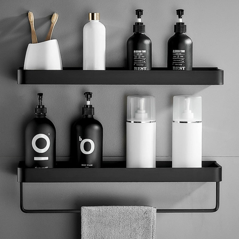 Eckiges Duschregal aus Premium-Aluminium für ein organisiertes Badezimmer