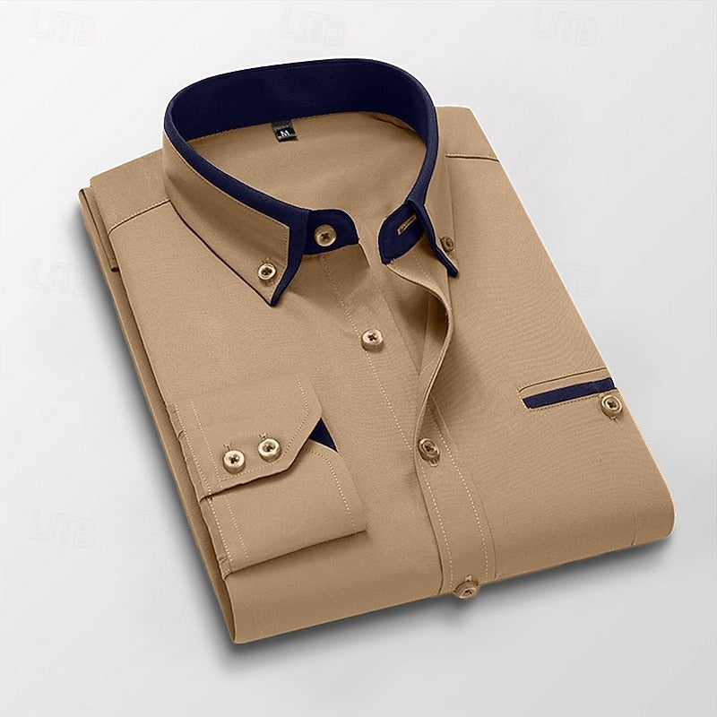 Edles Button-down-Businesshemd