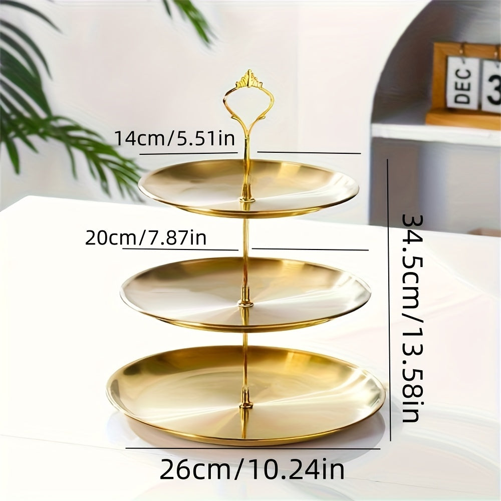 Elegante dreistöckige Etagere für Partys