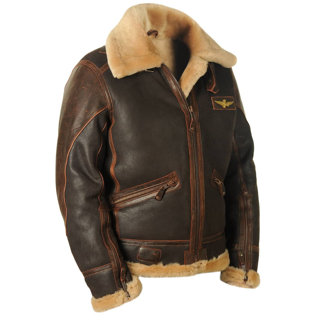 Klassische gefütterte Fliegerjacke