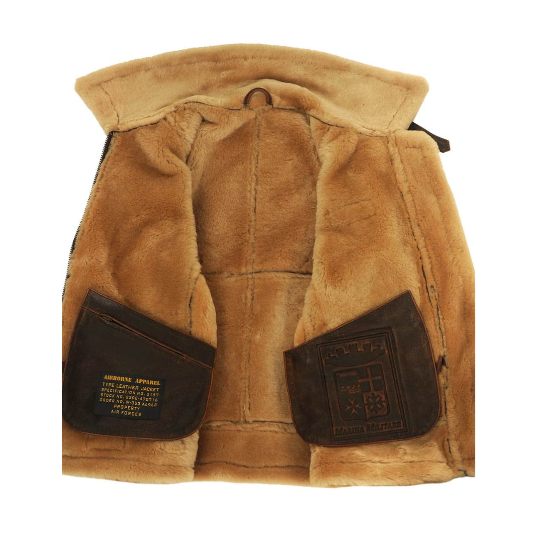 Klassische gefütterte Fliegerjacke
