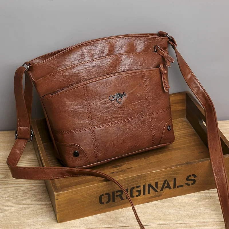 Elegante Handtasche aus veganem Leder für Damen