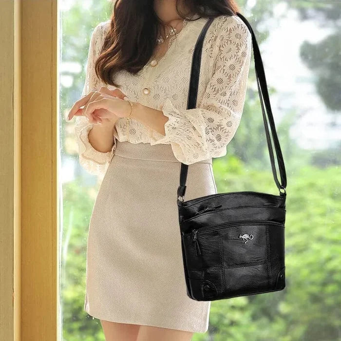 Elegante Handtasche aus veganem Leder für Damen