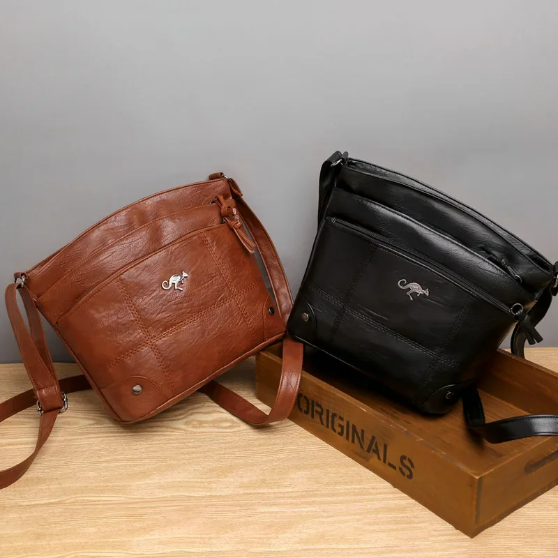 Elegante Handtasche aus veganem Leder für Damen