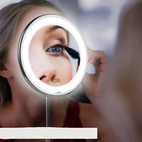 Eleganter LED-Vergrößerungsspiegel – verstellbares Design mit flexiblem Schwanenhals – ideal für präzises Make-up und tägliche Hautpflege mit perfekter Beleuchtung