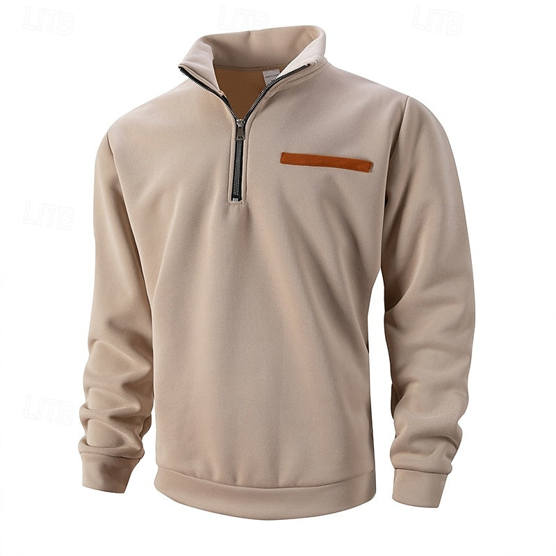 Eleganter Quarter-Zip-Pullover