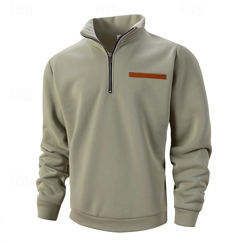Eleganter Quarter-Zip-Pullover