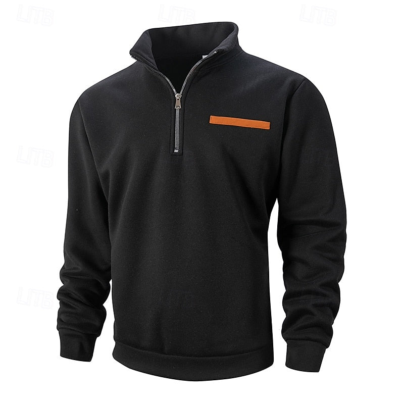 Eleganter Quarter-Zip-Pullover