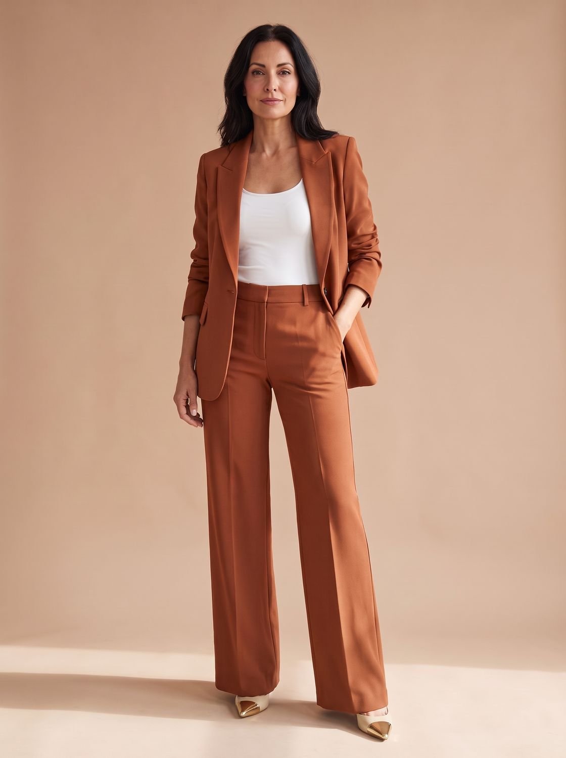 Eleganter zweiteiliger Damen-Hosenanzug mit Blazer