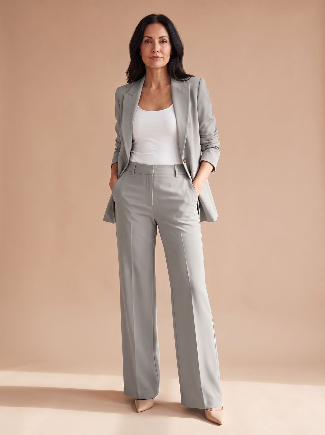 Eleganter zweiteiliger Damen-Hosenanzug mit Blazer