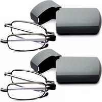 Faltbare Unisex-Lesebrille mit Etui – kompaktes Design